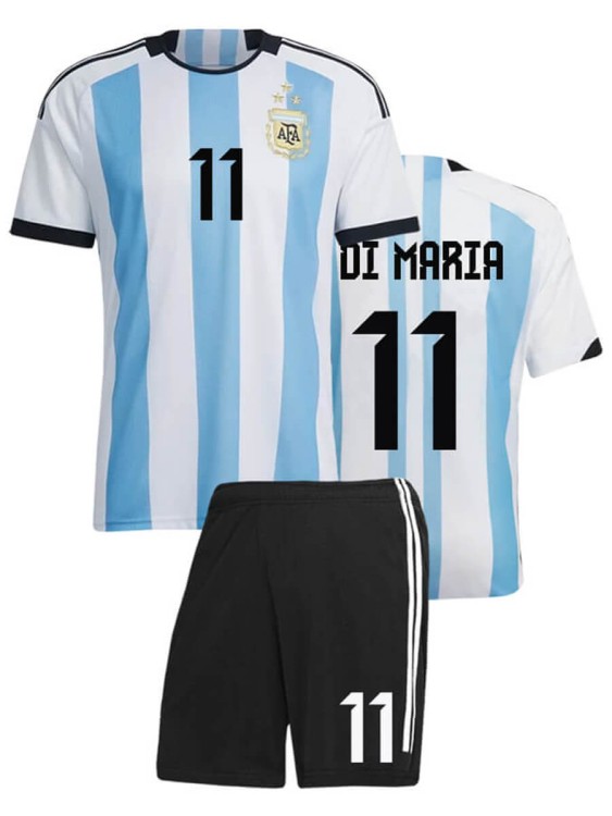 Футбольная форма детская сб. Аргентины 2022 2023 DI MARIA 11